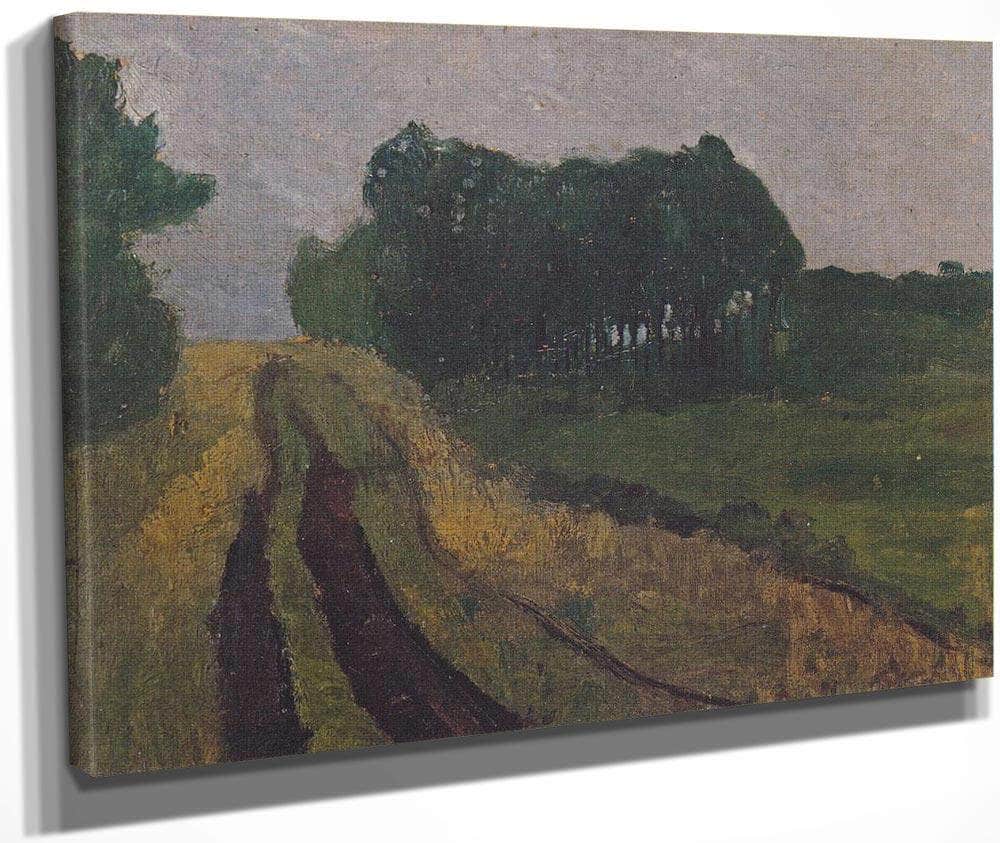 Evening Landscape With Pines By Paula Modersohn Becker Fine Art Print