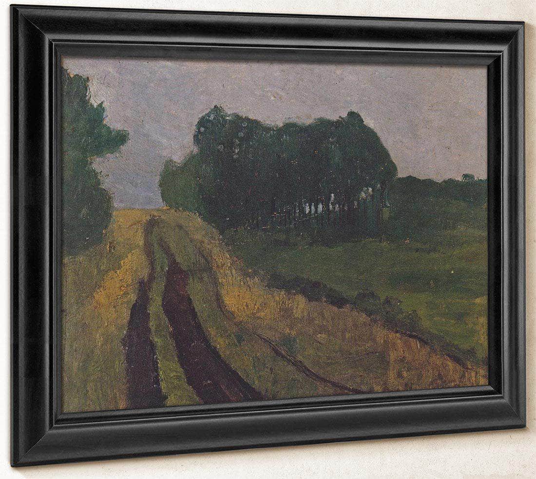 Evening Landscape With Pines By Paula Modersohn Becker Fine Art Print