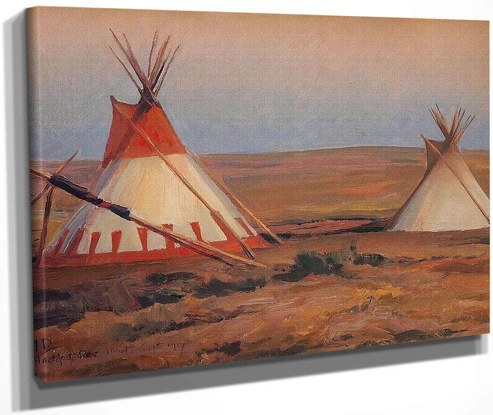 Evening On The Blackfeet Reservation By Maynard Dixon Fine Art Print