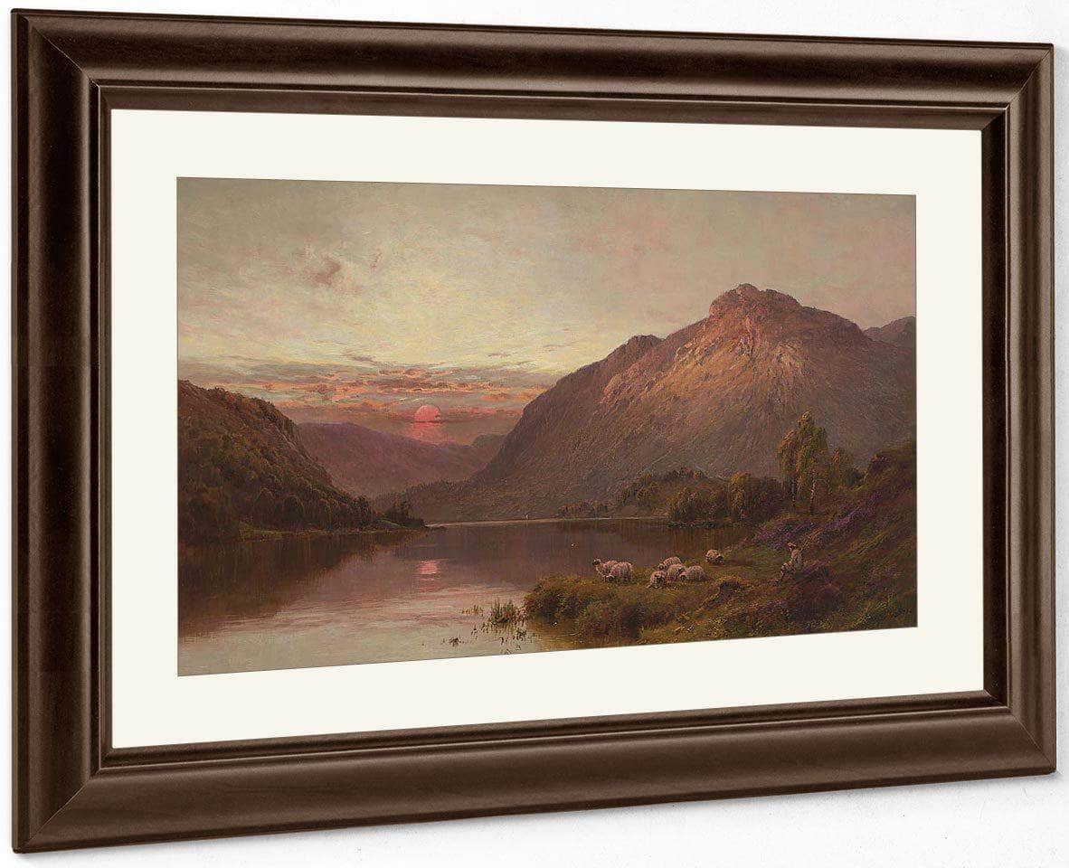 Evening Repose In The Highlands By Alfred De Breanski Fine Art Print
