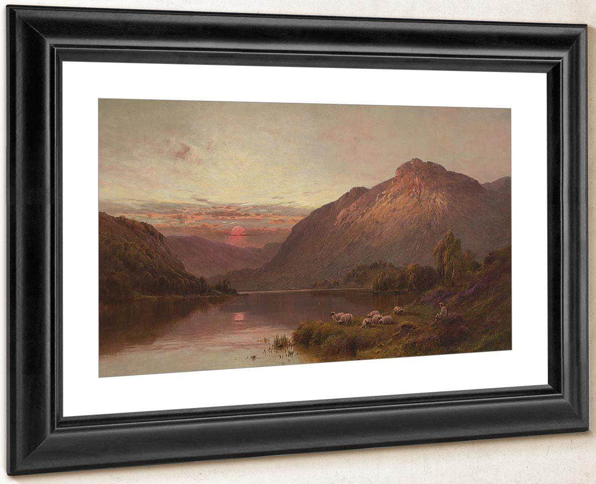 Evening Repose In The Highlands By Alfred De Breanski Fine Art Print