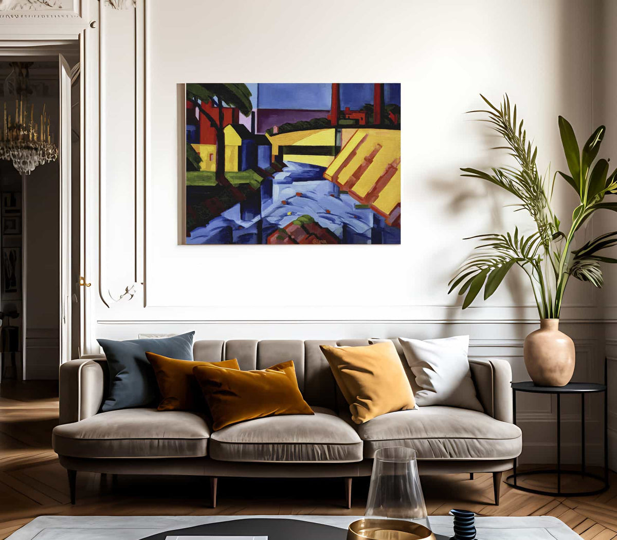 Evening Tones By Oscar Bluemner Fine Art Print