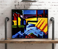 Evening Tones Painting Oscar Bluemner Canvas Art Fine Art Print