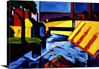 Evening Tones Painting Oscar Bluemner Canvas Art Fine Art Print