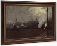 Evening Train To Hawthorn By Tom Roberts Fine Art Print