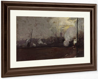 Evening Train To Hawthorn By Tom Roberts Fine Art Print