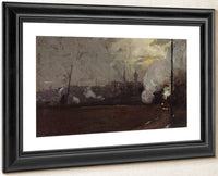 Evening Train To Hawthorn By Tom Roberts Fine Art Print