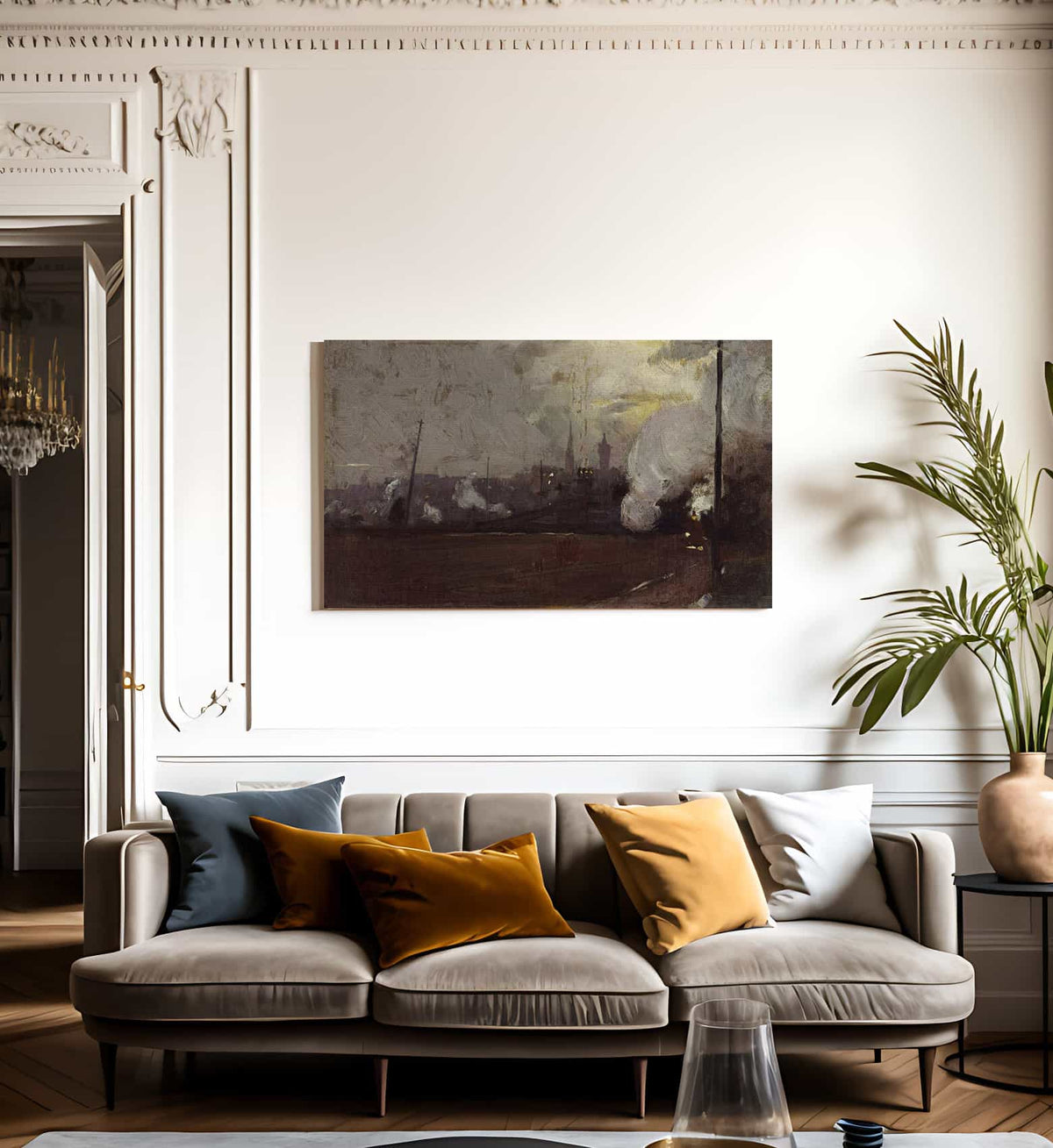 Evening Train To Hawthorn By Tom Roberts Fine Art Print