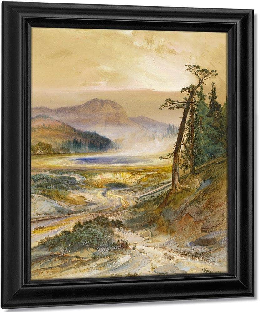 Excelsior Geyser, Yellowstone Park By Thomas Moran Fine Art Print