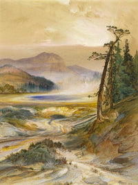 Excelsior Geyser, Yellowstone Park By Thomas Moran Fine Art Print