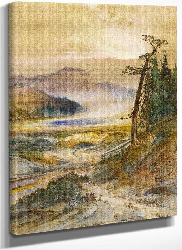 Excelsior Geyser, Yellowstone Park By Thomas Moran Fine Art Print
