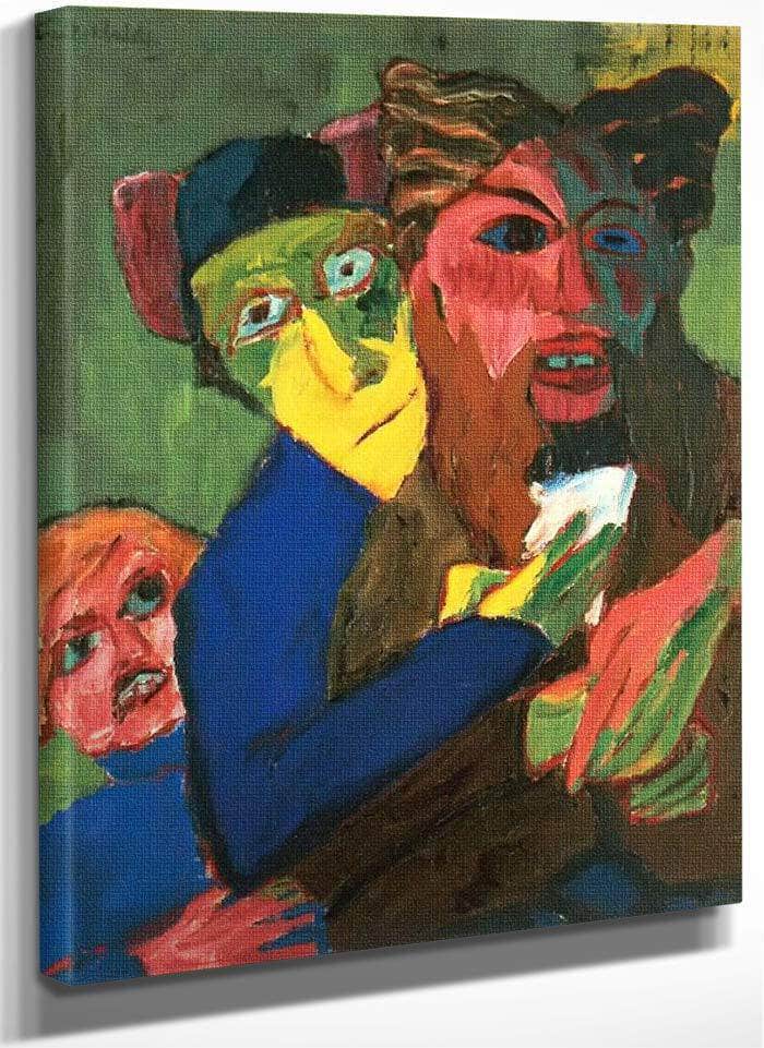 Excited People By Emil Nolde Fine Art Print