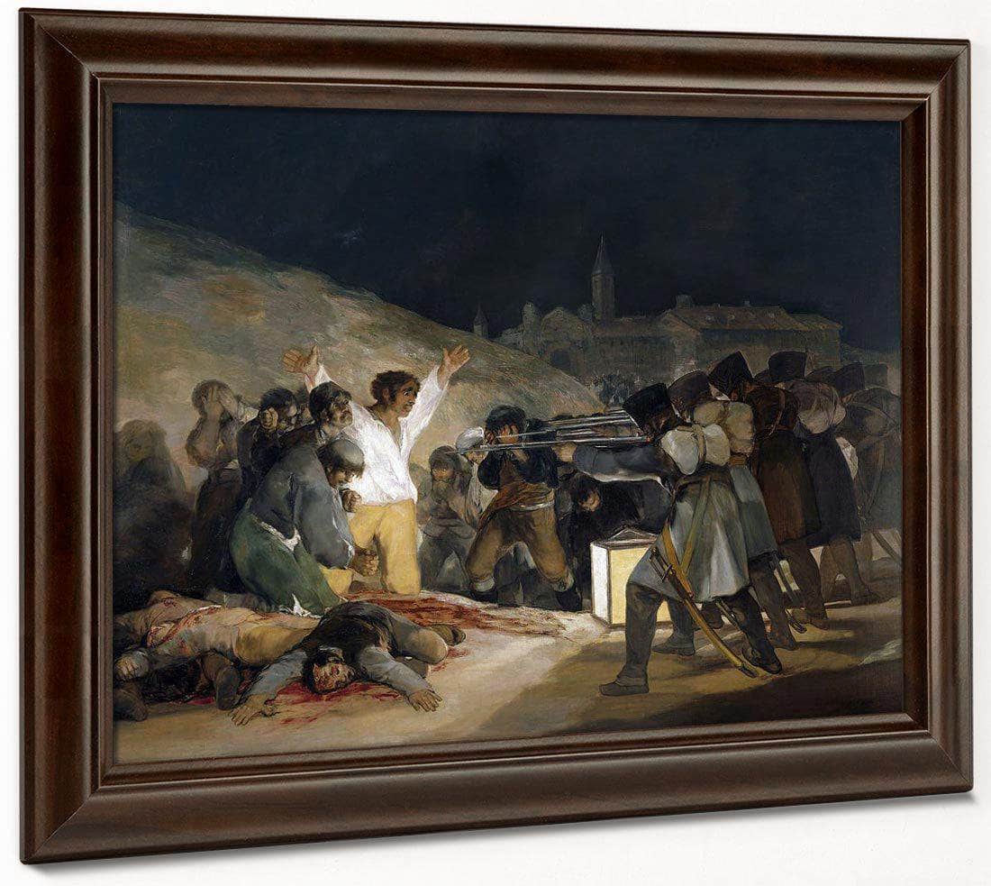 Executions On The Third Of May 1814 Romanticism 266X345Cm Museo Del Prado Madrid Spain By Francisco De Goya Fine Art Print