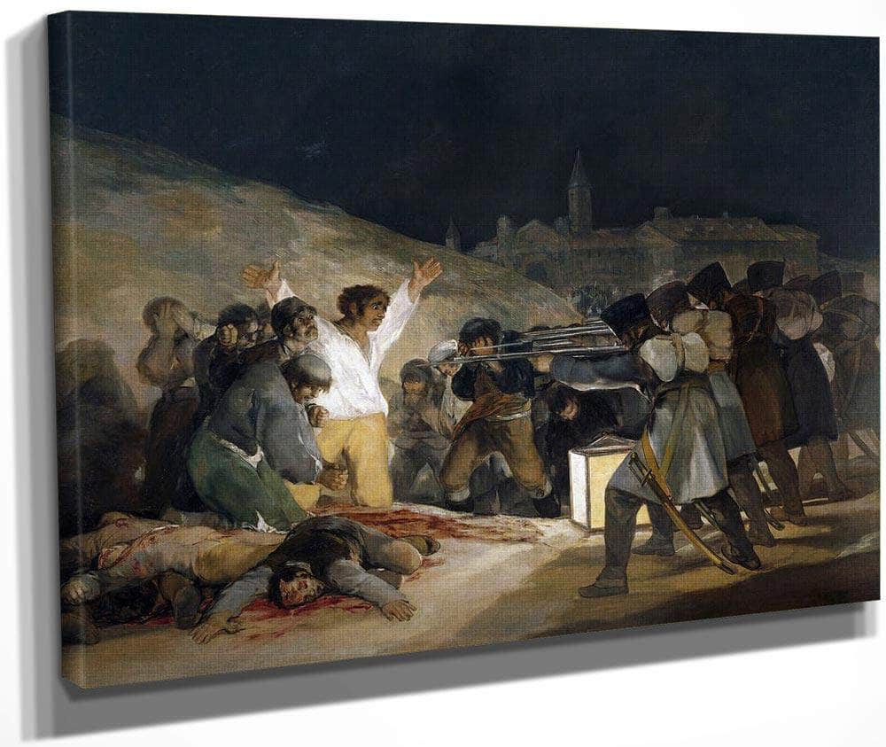 Executions On The Third Of May 1814 Romanticism 266X345Cm Museo Del Prado Madrid Spain By Francisco De Goya Fine Art Print