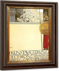 Exhibition Wallpaper For Secession I By Gustav Klimt Fine Art Print