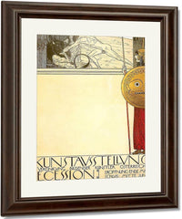 Exhibition Wallpaper For Secession I By Gustav Klimt Fine Art Print