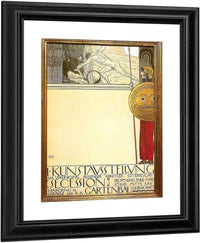 Exhibition Wallpaper For Secession I By Gustav Klimt Fine Art Print