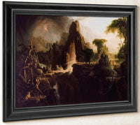 Expulsion From The Garden Of Eden By  Cole Thomas Fine Art Print