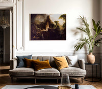 Expulsion From The Garden Of Eden By  Cole Thomas Fine Art Print