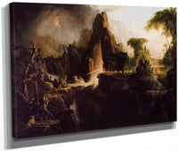 Expulsion From The Garden Of Eden By  Cole Thomas Fine Art Print