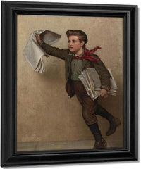 Extra, Extra (The Paper Boy) By John George Brown Fine Art Print