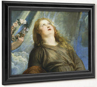 Face Of Rosalie From Saint Rosalie Interceding For The Plague Stricken Of Palermo By Anthony Van Dyck Fine Art Print