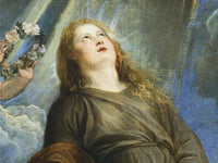 Face Of Rosalie From Saint Rosalie Interceding For The Plague Stricken Of Palermo By Anthony Van Dyck Fine Art Print