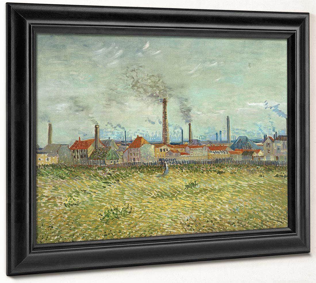 Factories At Clichy By Vincent Van Gogh Fine Art Print