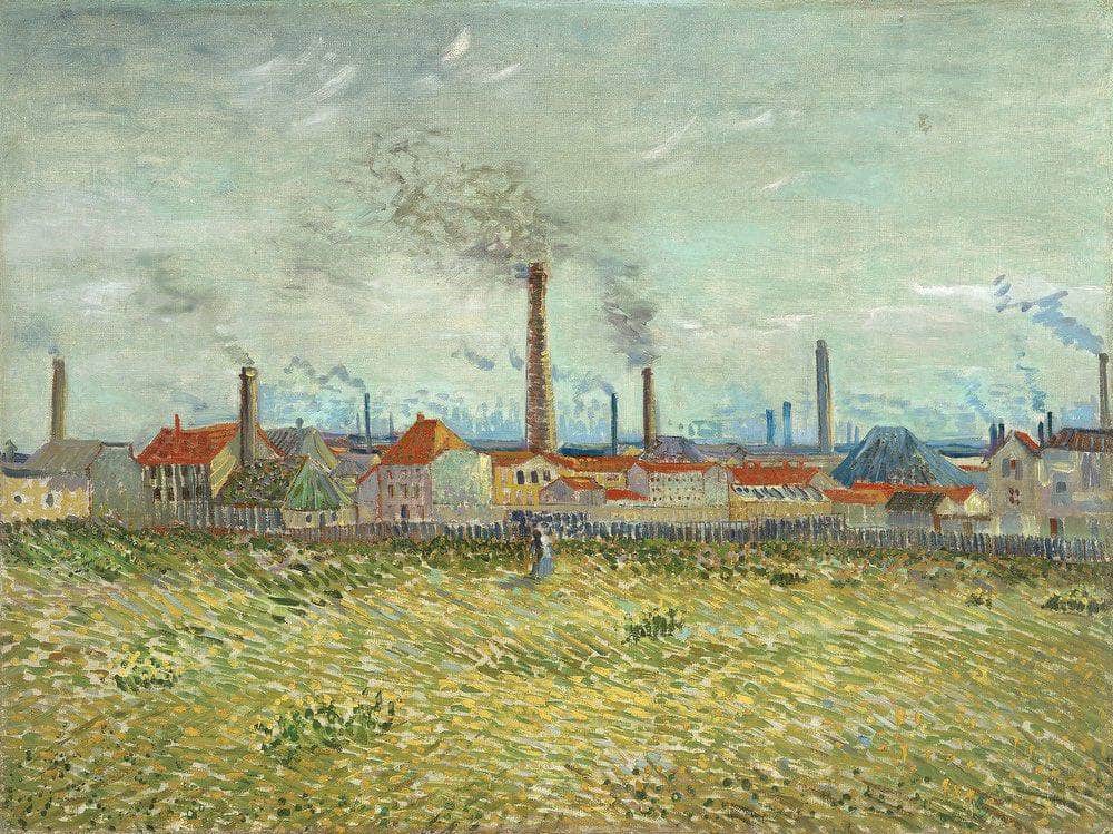 Factories At Clichy By Vincent Van Gogh Fine Art Print