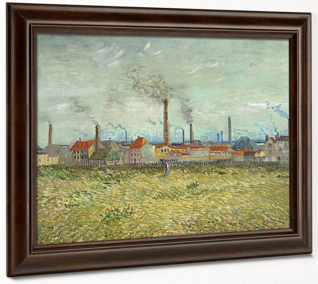 Factories At Clichy By Vincent Van Gogh Fine Art Print