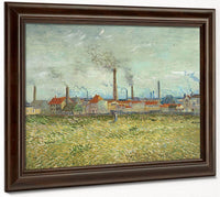 Factories At Clichy By Vincent Van Gogh Fine Art Print