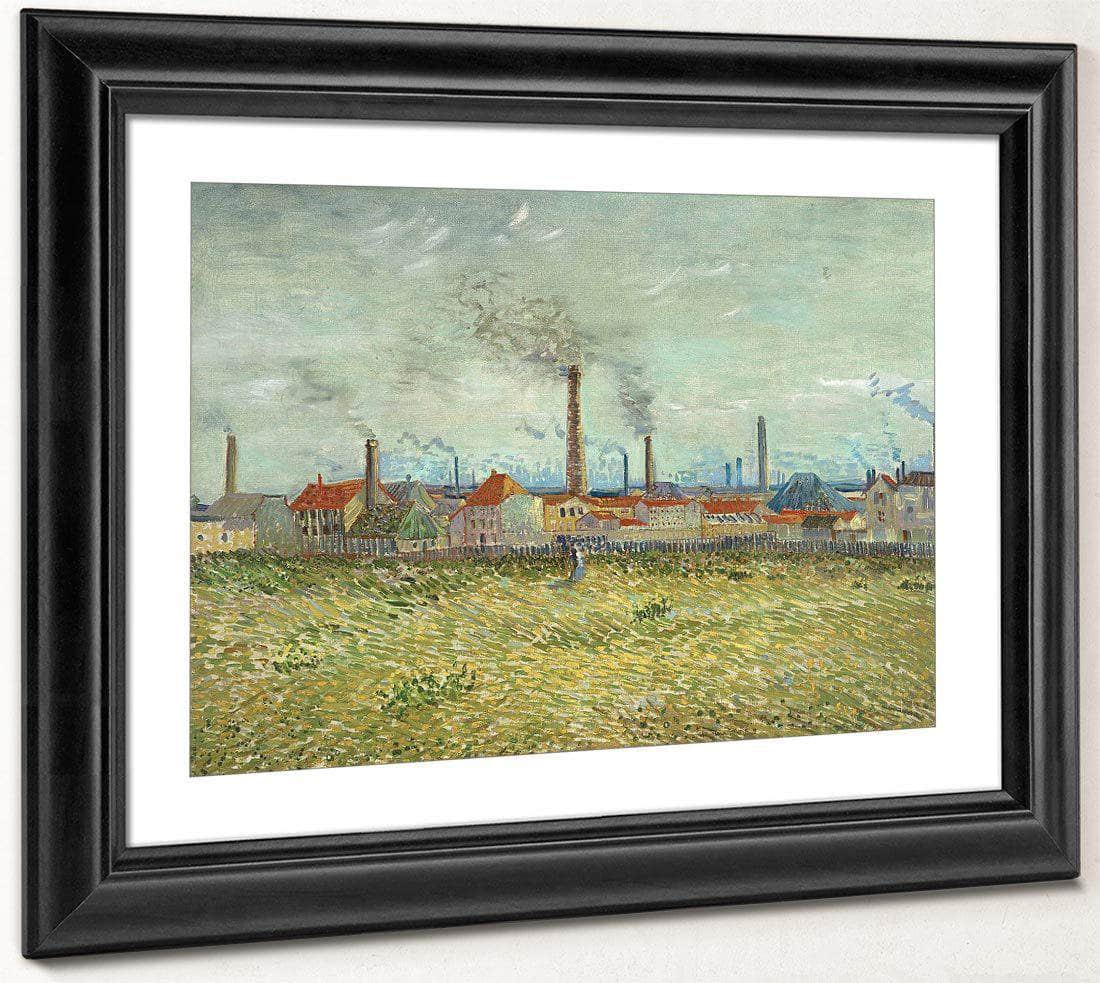 Factories At Clichy By Vincent Van Gogh Fine Art Print