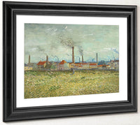 Factories At Clichy By Vincent Van Gogh Fine Art Print