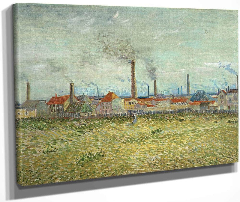 Factories At Clichy By Vincent Van Gogh Fine Art Print