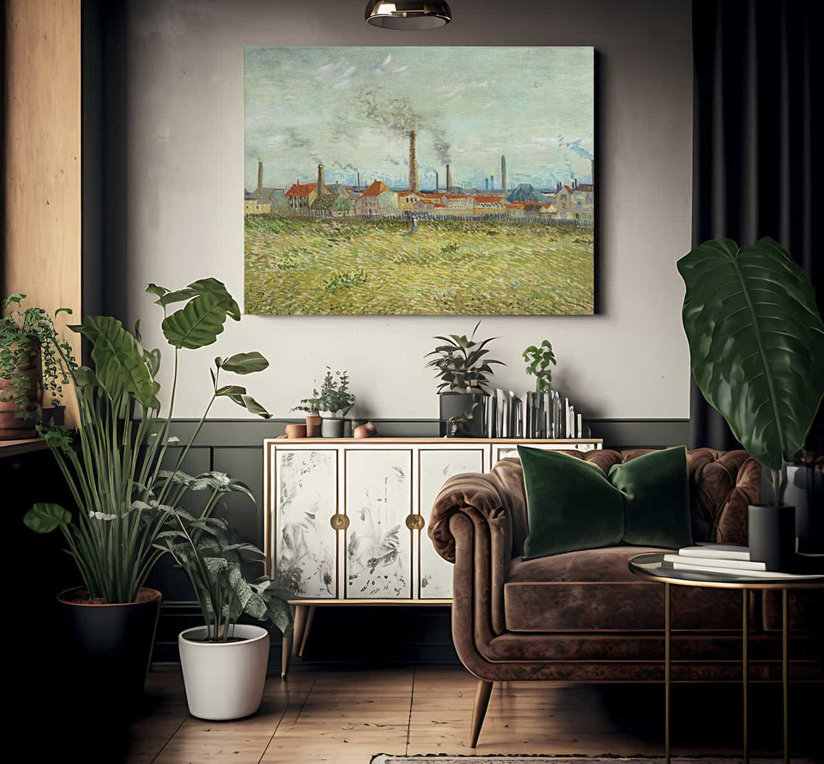 Factories At Clichy By Vincent Van Gogh Fine Art Print