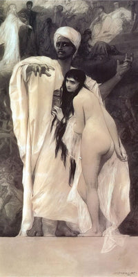 Fairy Tale, 1884 By Gustav Klimt Fine Art Print