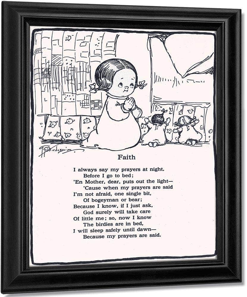 Faith Kiddie Land By Grace G Drayton Fine Art Print