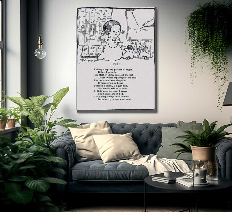 Faith Kiddie Land By Grace G Drayton Fine Art Print