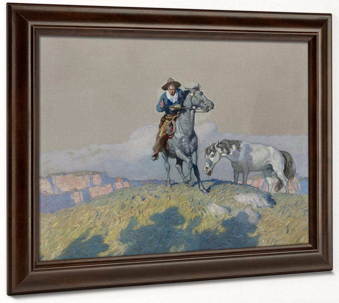 Fall Back! By NC Wyeth Fine Art Print