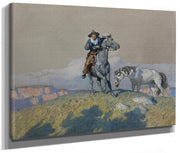 Fall Back! By NC Wyeth Fine Art Print