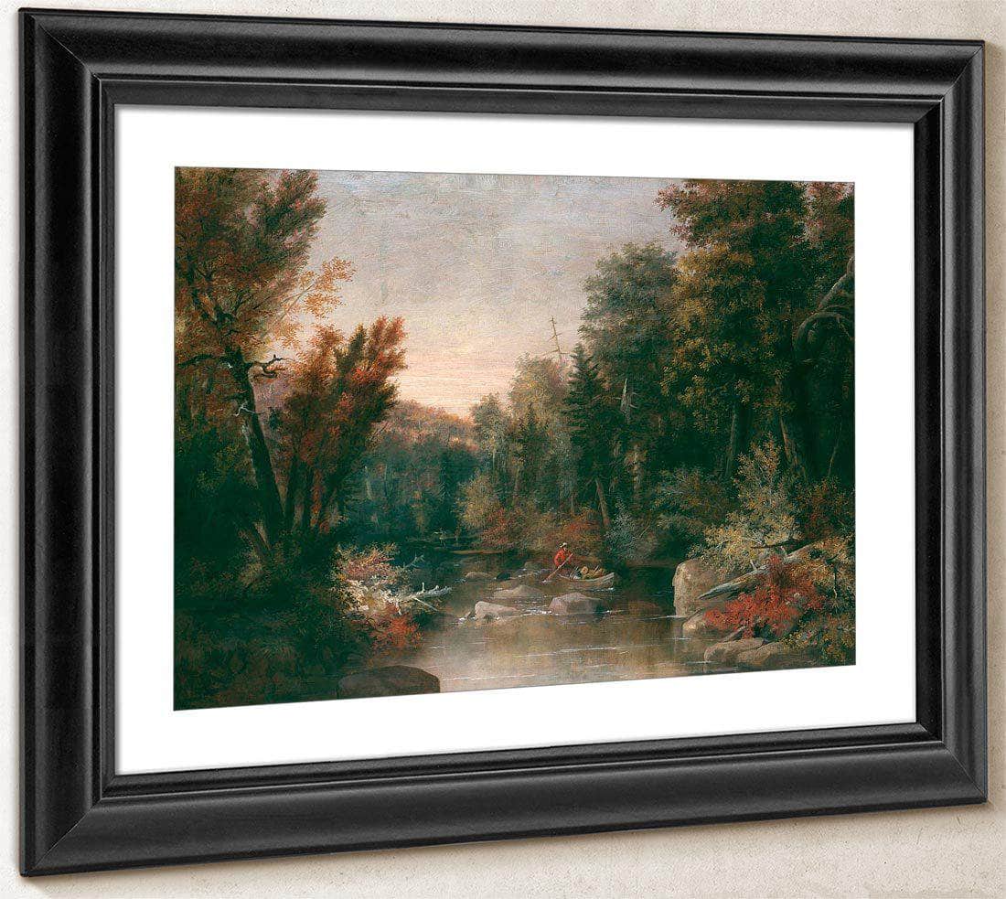 Fall Fisherman By Duncanson Robert Fine Art Print