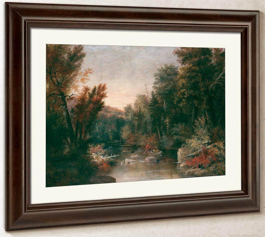 Fall Fisherman By Duncanson Robert Fine Art Print