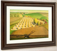 Fall Plowing By Grant Wood Fine Art Print