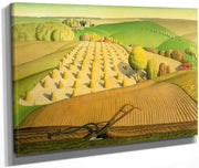 Fall Plowing By Grant Wood Fine Art Print