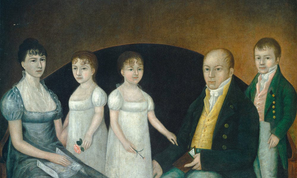 Family Group 1800 By Joshua Johnson Fine Art Print