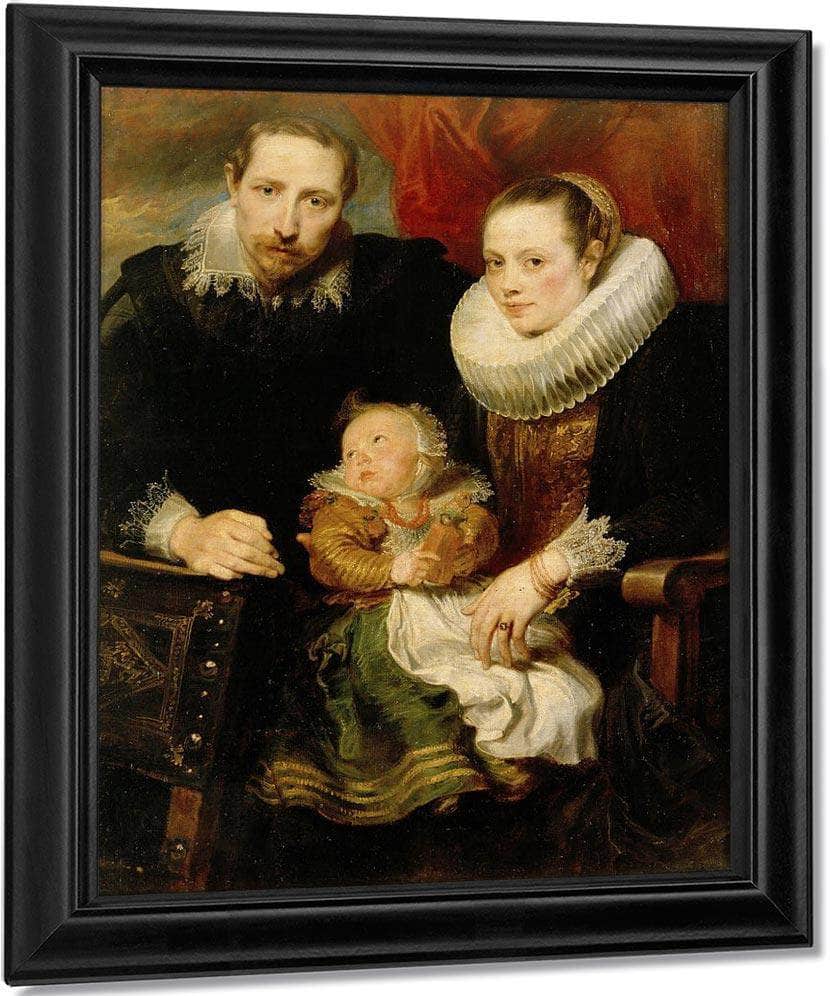 Family Portrait By Anthony Van Dyck Fine Art Print