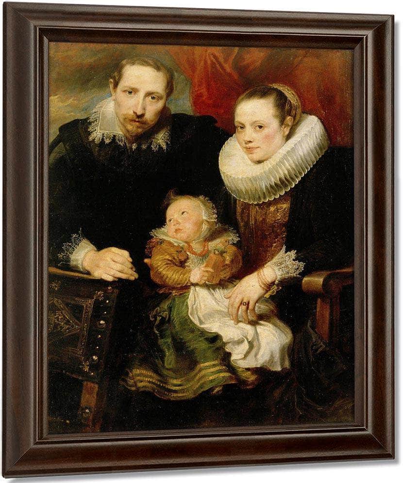 Family Portrait By Anthony Van Dyck Fine Art Print