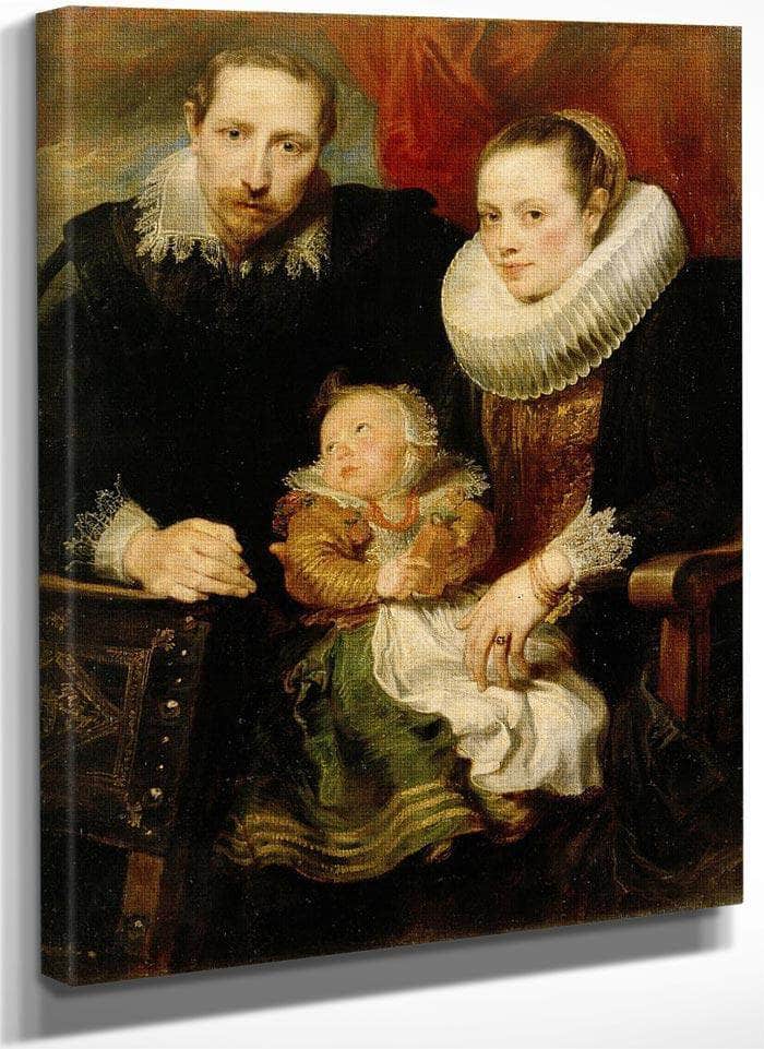 Family Portrait By Anthony Van Dyck Fine Art Print