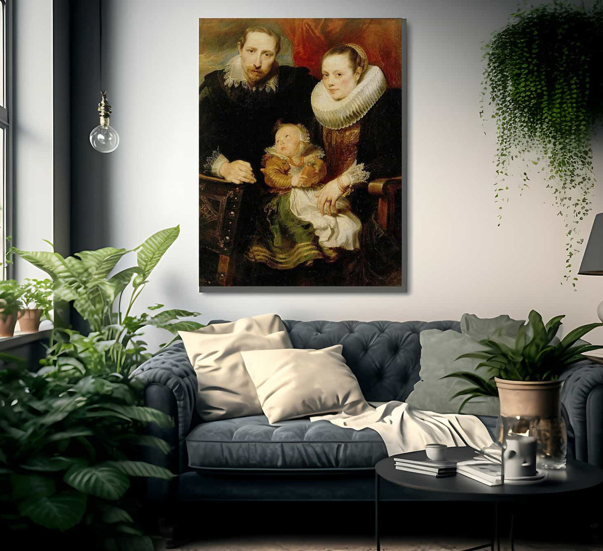 Family Portrait By Anthony Van Dyck Fine Art Print