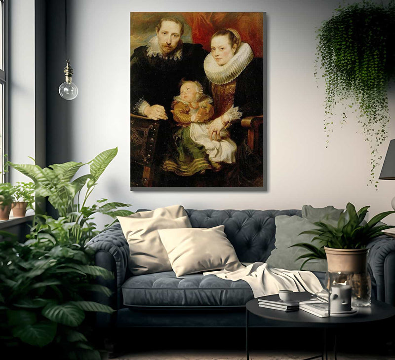 Family Portrait By Anthony Van Dyck Fine Art Print